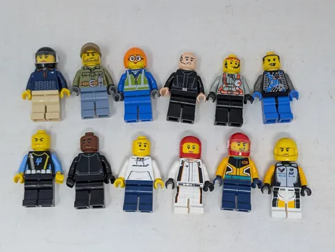 LEGO City Rescue Race Car Driver Minifigures - Lot of 12