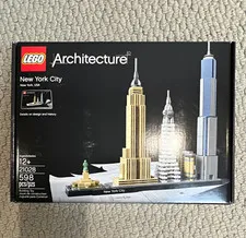 LEGO Architecture New York City 21028 598pcs 12+ Skylines Box