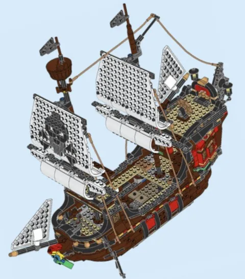 LEGO Creator Pirate Ship #31109, Bags 2-9, Missing Bag #1, box, & instructions