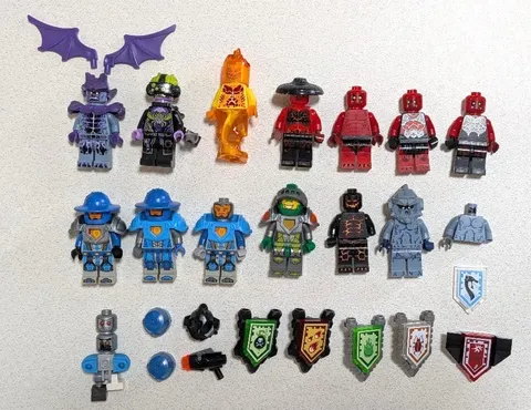 LEGO Minifigure Nexo Knights Soldier Stone Stomper Flama Lot Set Bulk Sale
