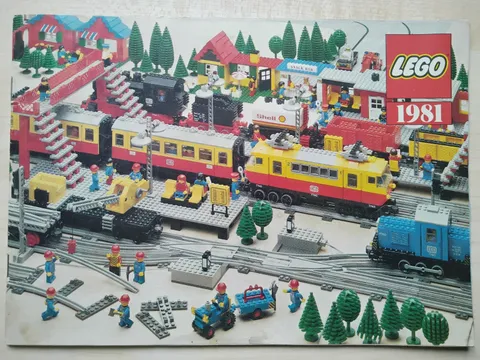 Lego Catalogue A5, 1981 Railway, DB Railway, Station, Good to VGC
