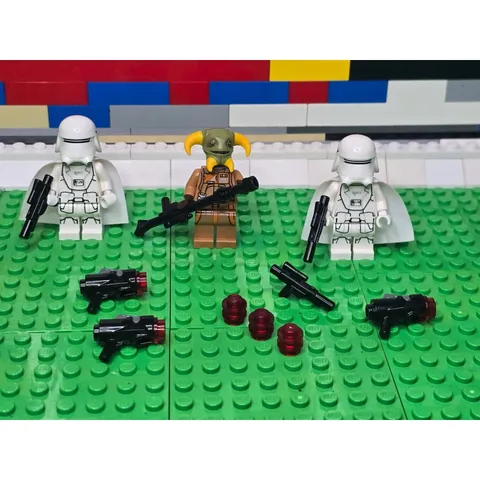 LEGO Star Wars Boolio & First Order Snow Trooper (2) Minifigure Bundle