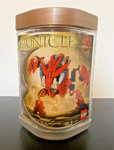 LEGO BIONICLE: Tahnok (8563) Bohrok, Container Only, Opened, With Hanger