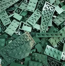 Dark Green Lego Lot by Color 1/4 LB Pound 100 Pieces Color Sorted Bulk