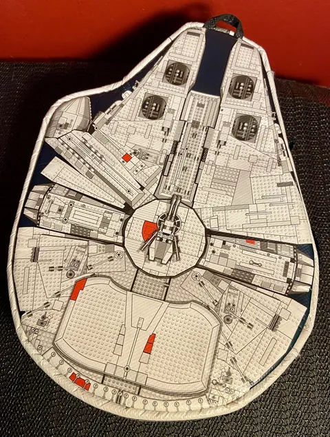 Lego Star Wars Zip Bin Carrying Case Millennium Falcon 2011
