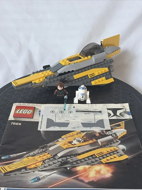 Lego Star Wars (7669) Anakin’s Jedi Starfighter-Complete W/minifigs & Manual.