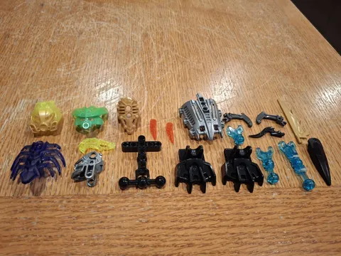 LEGO BIONICLE Bulk Lot Mixed Parts Pieces & Accessories Multicolor Plastic