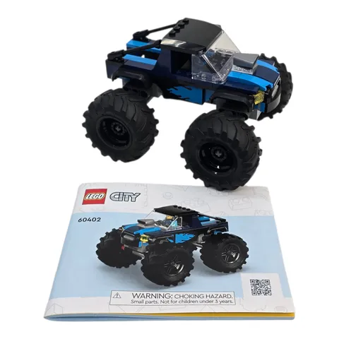 LEGO City #60402 Monster Truck 100% Complete w/ Instruction & Fig
