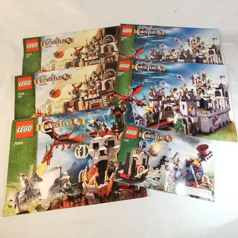 Lego Castle Instruction Manuals lot of 6