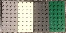 Lot of 4 Genuine LEGO 4x8  Flat Base Plates Building  Gray Green White