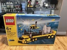 Rare 2003 LEGO 4096 Micro Wheels AFOL Designer Set Truck Forklift DAMAGED BOX