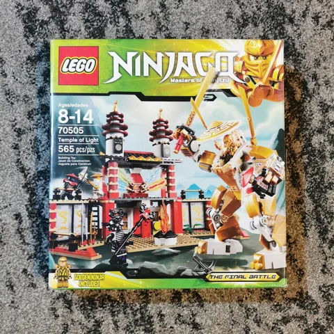 Empty Box and Instructions for Lego Ninjago Set 70505: Temple of Light