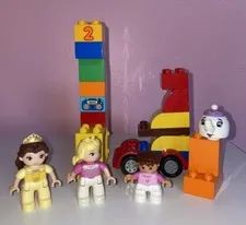 90 Piece Lego Duplo Random Pieces /  People Cars