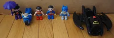 Lot of Lego Duplo DC Superheroes Figures Batman Superman Penguin Wonder Woman