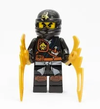 LEGO Ninjago Cole Zukin Robes njo162 Minifigure Genuine Complete Dual Blades
