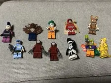 Lego Batman DC Villains Lot Of 11 Minifigures - Joker Kabuki Orca Calendar Moth
