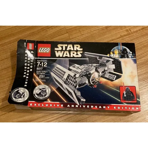 LEGO Empty Box 8017 Star Wars Darth Vader TIE Fighter 10th Anniversary