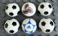Lego Minifigure Soccer Balls Sports Field Pitch Adidas World Cup Lot of 6