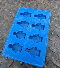 Blue Minifigure Figure Ice Cube / Candy / Gummy Molds Preowned