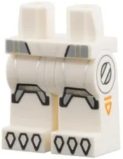 Lego NEW T-REX Minifigure LEGS White Silver Kneepad Claws 71052 Part