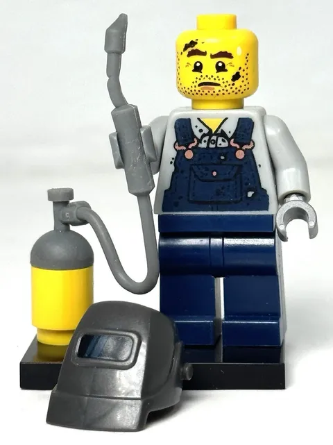 Lego COL11-10 Welder (Minifigure, 71002, COL172, CMF Series 11, 2013) Canadian