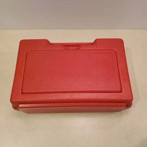 vintage red Lego storage case 12 inches wide good condition made in USA