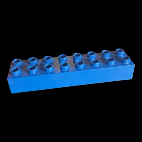 blue Duplo 2X8 brick- combined shipping (BLUE50)