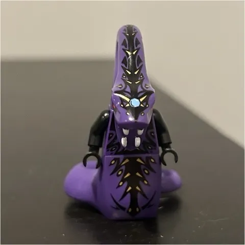 LEGO Ninjago Pythor Purple Snake Serpent Minifigure Figure w/ Black Arms Plastic