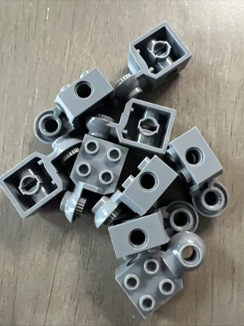 LEGO 48171 Dark Blue Gray Technic Brick Modified 2x2 Pin Hole Rotation Joint 9pc