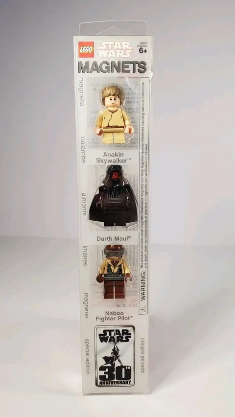LEGO Star Wars Magnets 852086 Darth Maul Anakin Skywalker Naboo 30th Anniversary
