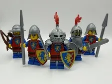 Lego Castle Lion Knight Minifigure Lot Of 5 From Set 10305 NEW 
