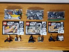 Lego Star Wars 20th Anniversary Sets - 75258, 75261, 75262 w/Minifigs