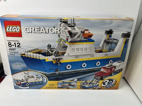 LEGO Creator 4997 Transport Ferry NEW Boat Ship Hovercraft Cargo Plane Car Truck