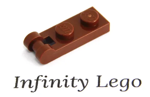 12 LEGO Reddish Brown Plate 1 x 2 with Handle Closed End (60478) - 12 Pieces