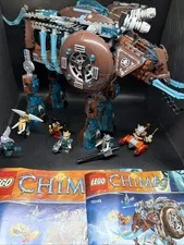 LEGO Chima 70145 Maula's Ice Mammoth Stomper Complete w/ Minifigures Manuals
