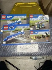 Lego City 60104 City Airport Passenger Terminal Instruction Manual Set of 4 Only