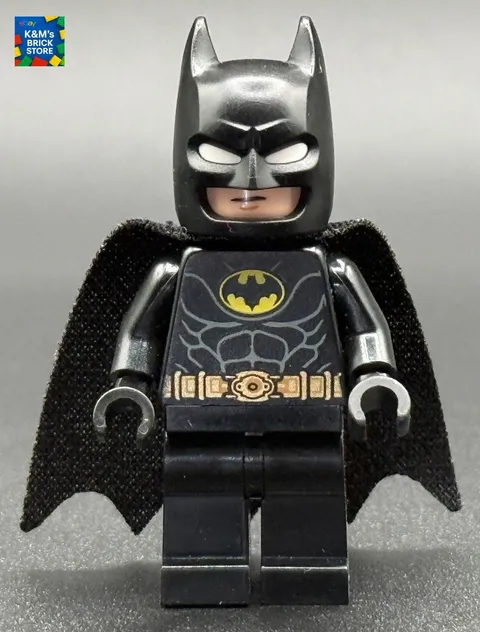 Lego Batman Minifigure Cowl w/White Eyes DC Tim Burton's 76224 76265 sh0899