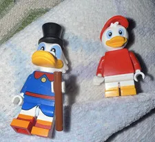 LEGO Disney Minifigures Scrooge McDuck & Huey Duck 2pc Lot Limited 71012