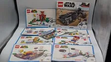 Lego Super Mario & Star Wars Instruction Manual Lot Of 8 (75284, 71362 & More)