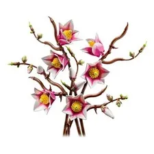 LEGO Botanical Magnolia Branches Building Set 435 Pieces 18a+ Multicolor