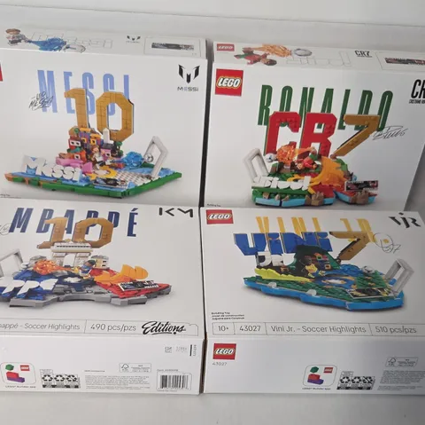 LEGO Fifa 2026 World Cup Highlights Set Of 4 Messi Ronaldo Mbappe & Vinni Jr