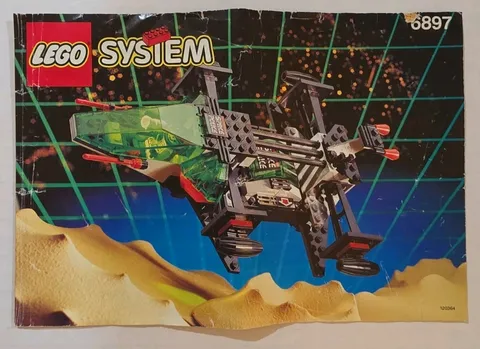 Vintage 1992 LEGO System: Space Police II Rebel Hunter #6897 Manual Only