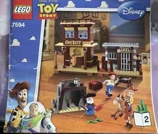 LEGO Toy Story Woody's Round Up - 7594 - Jail Instructions Manual Booklet 2 Only