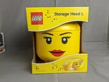 NEW Lego 5005527 Large Smiling Girl Storage Container Head