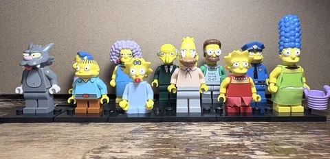 LEGO THE SIMPSONS MINIFIGURE LOT (Ned, Mr. Burns, Ralph, Selma, Maggie, Lisa)