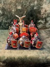12x 54mm MINI NOVEL 9th IX LEGION HISPANA AQUILIFER & SIGNIFER Genuine LEGO Bases