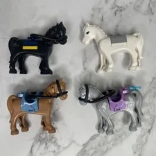 LEGO LOT OF 4 FRIENDS HORSE ANIMAL FIGURES VARIETY OF COLORS B1-861