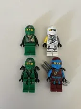 RARE LEGO Ninjago Minifigure Lot: Zane Tournament Robes Battle Damage, Lloyd ZX