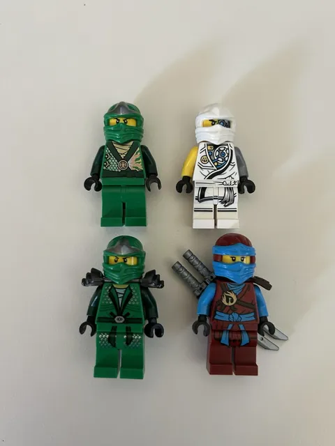RARE LEGO Ninjago Minifigure Lot: Zane Tournament Robes Battle Damage, Lloyd ZX