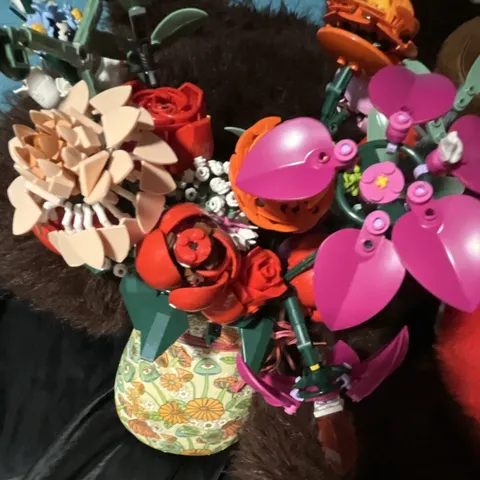 LEGO Flower Bouquet 10280 Botanical Collection Custom Built Multicolor Lot 18+